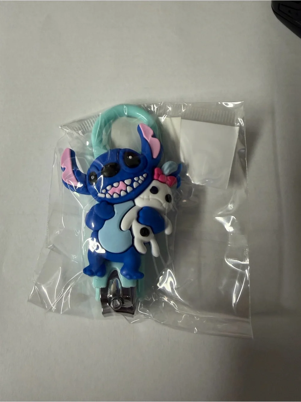 Cute Blue Character Kids Nail Clipper with Teddy Holder